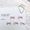 Novas Decorações de Arte de Unha Laço de Fada Cor Sólida Glitter Fino Laço Versátil Atacado Unhas Postiças Brincos Acessórios de Resina
