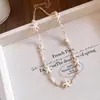 Collar de Estrella de Mar de Cristal de Piedra Estilo Bohemio Vacacional Cadena para Clavícula Diseño de Nicho de Gama Alta Joyería