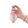 Lindo colgante de pato de peluche, adorable charm para bolso de niña, llavero, pequeño regalo para estudiantes de preescolar, juguete para venta ambulante