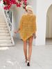 Ropa de Mujer Transfronteriza Primavera 2024 Chal de Punto con Corte Holgado Blusa de Punto con Mangas y Prendas de Punto Finas