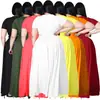 AP7025 Moda Europeia e Americana Plus Size Roupas Femininas Amazon Transfronteiriço Cor Sólida Alça Cruzada Saia de Barra Larga Conjunto de Duas Peças