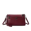 Bolso Cuadrado Pequeño de Cuero Suave Retro con Cremallera Multicapa Versátil para Viajes Diarios Hombro Único Cruzado de Mano Bolso Pequeño Simple para Mujer