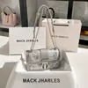 Dropshipping bolsa de caixa bordada de luxo para trabalho pesado novo estilo primavera/verão 2026 bolsa de ombro com corrente de alta qualidade atacado