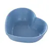Plato de condimentos de paja de trigo para cocina, redondo, de plástico, para verduras saladas, pequeño, para salsas, aperitivos, vajilla
