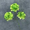 Flor artificial haste única com 3 peônias, fundo para salão de casamento, decoração de sala de estar em casa, flores de nenúfar artificiais atacado