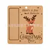 Etiquetas de decoración navideña más vendidas transfronterizas, nuevos colgantes navideños, letreros para puertas, colgantes de clip para dinero navideño