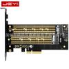 Tarjeta adaptadora Jiayi SK6 M.2 NVMe SSD NGFF a PCIE X4 Tarjeta de doble interfaz M Key más B Key