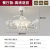 Lámpara ventilador moderna nueva para sala de estar, ventilador y luminaria integrados, lámpara de techo estilo lujo ligero, lámpara de ventilador de techo minimalista italiano para comedor