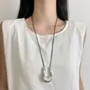 Blogueros Japoneses y Coreanos Fiebre Mismo Estilo Bolso tipo Silla Collar Largo Lujo Accesible para Mujer Cadena para Suéter de Nicho Accesorios de Alta Gama