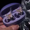 Hebilla de Orejera con Lazo de Diamantes Completos, Oso Lindo, Copo de Nieve, Mariposa con Borla, Clips Hebilla Accesorios, Hebilla de Orejera Única de Nicho