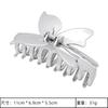 Accesorios para el Cabello Plateados Más Vendidos en Amazon, Pin Plateado Brillante Versátil, Pinza de Tiburón de Moda para Cola de Caballo, Pinza de Tiburón de Flor para el Cabello