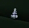 Plata Pura 999 Colgante de Calabaza 3D Estampado en Plata Trenzado para Pulsera DIY Accesorios de Joyería de Plata Venta al por Mayor S0674