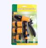 Pistola de água de plástico de função única conjunto de pistola de água para lavagem de carro 4 peças pistola de água para rega de jardim com 3 conectores