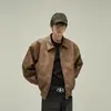 Chaqueta de solapa estilo Hong Kong Moda callejera para hombre Marca de tendencia Simple holgada Chaqueta de motociclista Chaqueta genial Primavera/Otoño 2026 Top