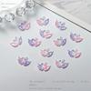 Accesorios para uñas de cisne de dos colores, populares en TikTok, transparentes, para combinar con todo, pequeños accesorios, decoraciones de uñas hechas a mano.