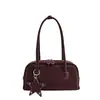 2026 Bolso Baguette Nuevo Bolso Simple de Bowling Bolso de Axila para Mujer Moda Color Sólido Bolso de Hombro Bolso Boston para Mujer
