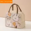 Nova bolsa térmica para marmita, bolsa de almoço com isolamento de folha de alumínio espessa, desenho animado, bolsa de almoço estudantil portátil com isolamento