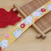 Cinta de 2.5cm serie estilo japonés impresión por transferencia térmica cinta acanalada hecho a mano DIY producción lazo material accesorios para el cabello