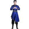 Nuevo Vestido de Baile Cuadrado de Xizang para Mujer Traje de Manga Corta Danza Mongol de Minorías Vestido de Escenario para Hombre