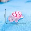 Paisaje en miniatura, tortuga creativa que brilla en la oscuridad, decoración DIY, accesorio de bolsa ciega de tortuga pequeña, adorno de resina en miniatura para mesa