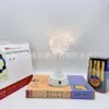 Luminária de Cristal Real, Luminária de Lótus de Cobre para Uso Doméstico, Luminária de Vidro, Mini Luminária Eterna, Luminária do Deus da Riqueza, Uso Duplo Recarregável e com Fio