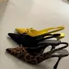 Vento Suave da Noite Salto Alto Feminino 2026 Novo Estilo Temperamento Francês Elegante Laço Bico Fino Salto Agulha Sandálias Fechadas