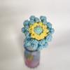 Ramo de Margarita Africana Tejido a Mano DIY Flor Artificial de Algodón con Leche de Cuatro Hebras Decoración para el Hogar Venta al por Mayor de Flores Falsas Flor Seca