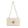 Bolso de Mujer 2026 Nuevo Modelo Estilo Vacaciones Múltiples Compartimentos Cadena Solapa Cierre de Giro Bolso de Paja Bolso de Hombro Bolso Transfronterizo para Mujer