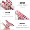 Novo Prendedor de Garra Listrado Colorido Fashionable High-End Presilha Yuanbao para Cabelo Grampo de Tubarão para Coque na Parte de Trás da Cabeça Acessórios de Cabelo para Mulheres