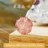 Accesorios de Cuarzo Fresa Natural, Tallado de Zorro de Nueve Colas, Colgante Rojo Sangre de Paloma, Accesorios para Pulseras y Pulseras DIY Hechas a Mano al por Mayor