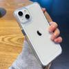 Material de PC Transparente com Bordas Coloridas Adequado para Capa de Celular Apple 17Pro com Furo Grande 15 16Promax Capa Protetora Personalizada