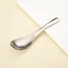 Colheres de Sopa Estilo Chinês Domésticas Cuidadosamente Selecionadas, Colheres de Liga de Titânio, Colheres de Sopa Cristal de Gelo, Colheres de Lingote com Padrão de Pedra de Titânio Puro, Utensílios de Mesa