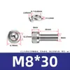 Aço inoxidável 304 DIN912 Cabeça de copo arruela de mola hexagonal parafuso de máquina de combinação dupla cabeça cilíndrica recartilhada M3M8