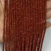 Contas por Atacado Pedra Vermelha Natural Ábaco Contas Canto Chanfrado Tijolo Vermelho Contas Soltas Contas Planas Facetadas Acessórios para Joias DIY Contas Budistas