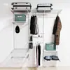 Colgador de Metal para Armario Abierto Walk-In Perforado Pilar Aa Engrosado Accesorios de Estantería de Almacenamiento de Ochocientos para Supermercado