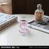 Portavelas de Cristal Rosa Minimalista Estilo Ins Nórdico, Adorno para Decoración de Habitación en Casa, Habitación Modelo, Restaurante Romántico y Casa de Huéspedes