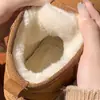 Botas de Nieve Nuevas de Invierno para Hombre de Cuero Impermeables Antideslizantes Cálidas de Algodón Forradas de Lana Engrosadas Casuales Modernas Botas de Algodón