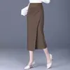 Falda de Abertura Irregular, Falda de Moda Ceñida a la Cadera para Mujer, Nueva Falda Lápiz Recta Profesional de Primavera y Otoño