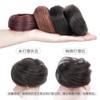 Peluca de cabello real con cabeza de bola, anillo para el cabello, bolsa para peluca, disco de capullo de flor natural, cabeza de bola falsa