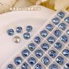 Taladro inferior afilado para uñas rojas de red Shi Jia con taladro cuadrado K9, decoraciones para uñas de diamantes de cristal con corte de nido de pájaro al por mayor