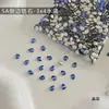 Pedras de strass para nail art, zircônia cúbica em formato de gota 3*4, base plana, formato único, designs de flores e borboletas, para decoração de unhas e acessórios