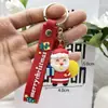 Pequeño regalo de Navidad muñeco llavero de Papá Noel colgante caricatura árbol de Navidad pequeño adorno nuevo muñeco de nieve de Navidad