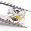 Venta directa del fabricante: Moissanita radiante de corte helado, moissanita de color D ultrablanca, piedra suelta de moissanita radiante sin marca de cintura