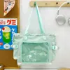 Bolso bandolera de cinta estilo estudiantil bidimensional para estudiantes mujeres, adecuado para clases, viajes, desplazamientos y como bolso de hombro de gran capacidad