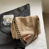 Bolsas Retro para Mujer 2026 Nuevo Estilo Moda Versátil para el Trabajo Bolso de Hombro Único Bolso Grande de Capacidad para Mujer Bolso Cruzado con Cadena