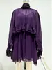 Otoño/Invierno 2026 Nuevo Transfronterizo Europeo y Americano Temperamento Elegante Vestido de Gasa Moda Camisola Interior Conjunto de Dos Piezas