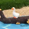 Micro Paisaje de Musgo Creativo Lindo Pollo Pato Muñeca Accesorios de Decoración DIY Pequeños Adornos de Resina