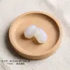 7A Ágata Blanca Congelada Lichi Natural Garra de León Pata de Gato Conejo Pixiu Hebilla de Paz Anillo Corredizo Accesorios de Decoración para Joyería DIY