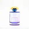 Botella de perfume acanalada 100ml botella cilíndrica botella con pulverizador de bayoneta fondo grueso botella vacía de perfume