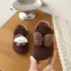 Lindos Zapatos Birkenstock con Dibujo de Pato y Lazo de Mariposa para Niñas Primavera/Verano 2026 Nuevos Zapatos Casuales Versátiles de Cuero Estilo Coreano Zapatos Individuales